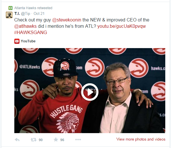 T.I. Stars in Promo Video for Atlanta Hawks